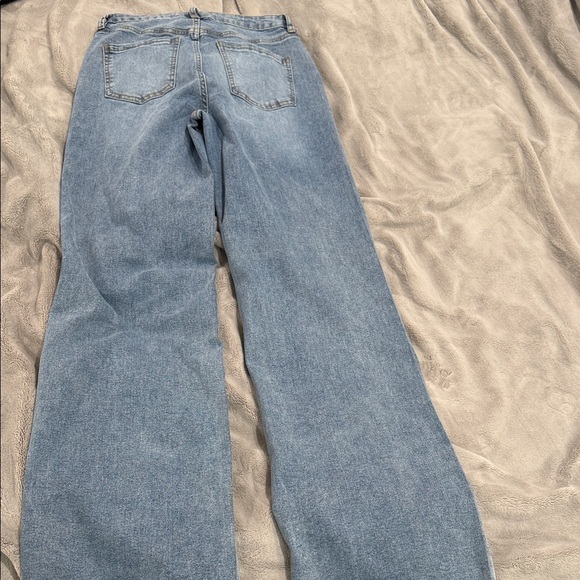 Fashion Nova Zahra Straight Embellished Straight Leg Jeans - Picture 4 of 7